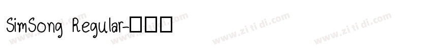 SimSong Regular字体转换